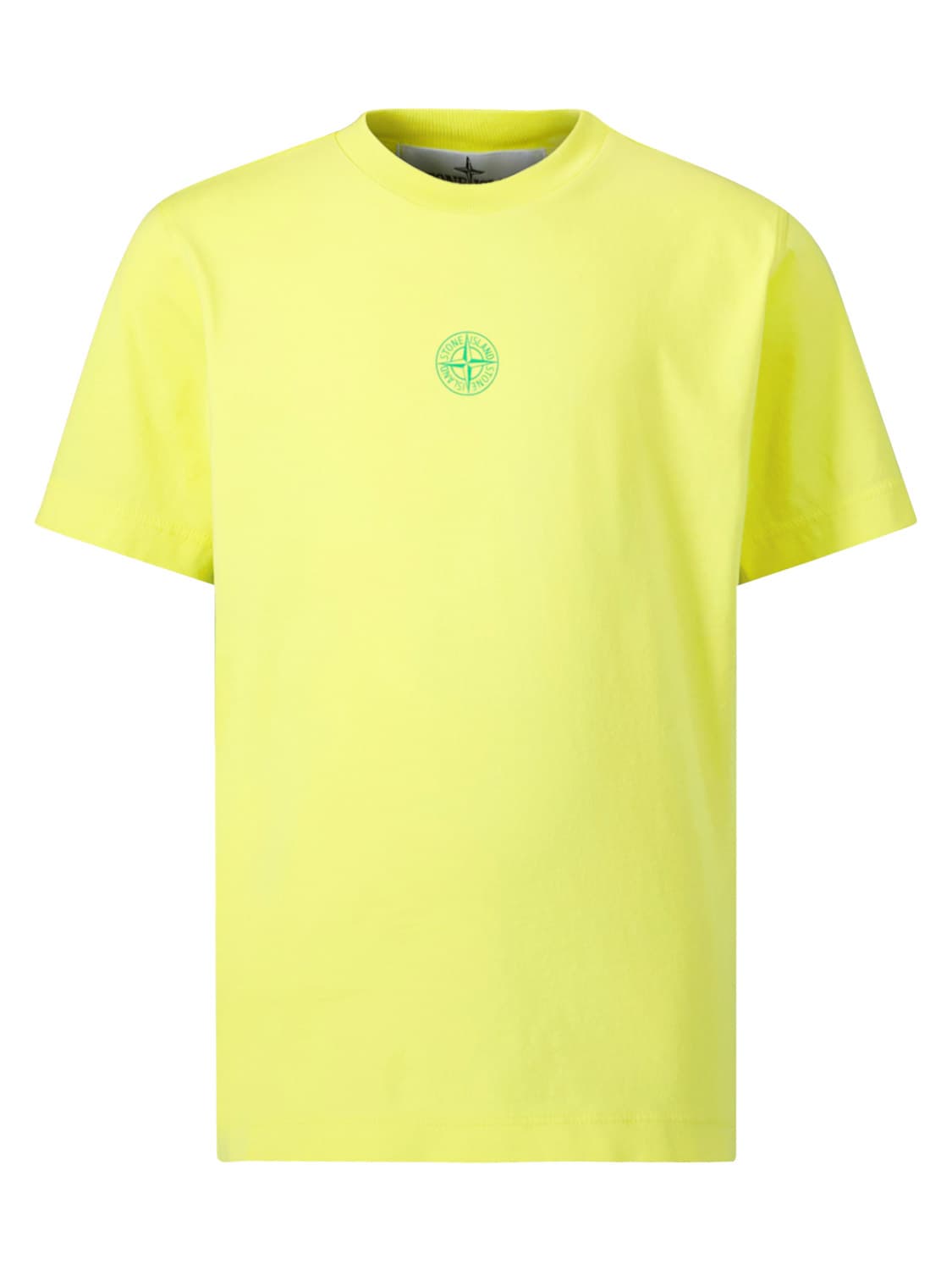 STONE ISLAND JUNIOR Kids t-shirt Yellow in Yellow 6601470957-1.jpg | NICKIS.com