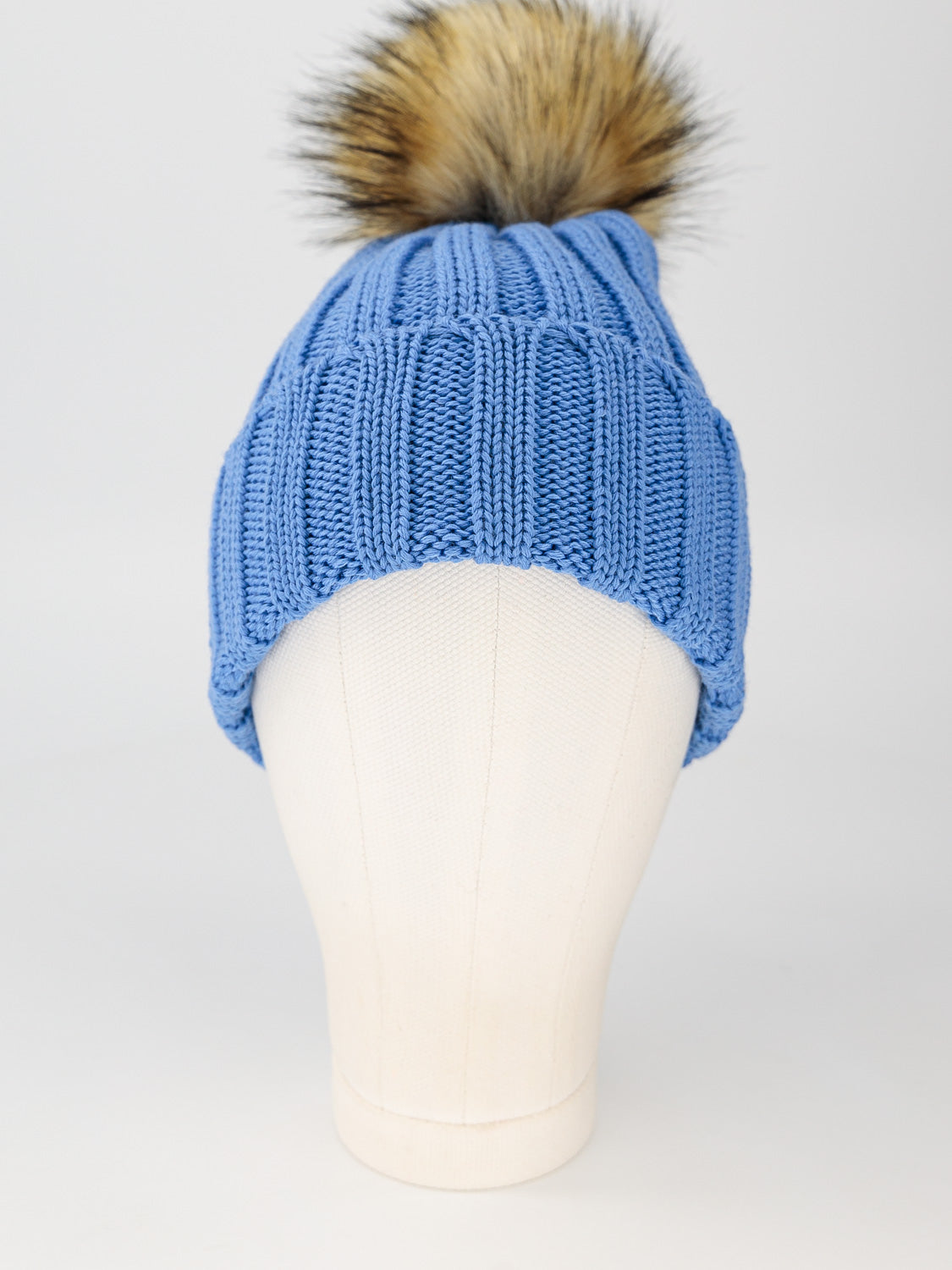 Catya Kids beanie Faux Fur Merino Wool Blue in Blue 6601712476-2.jpg | NICKIS.com