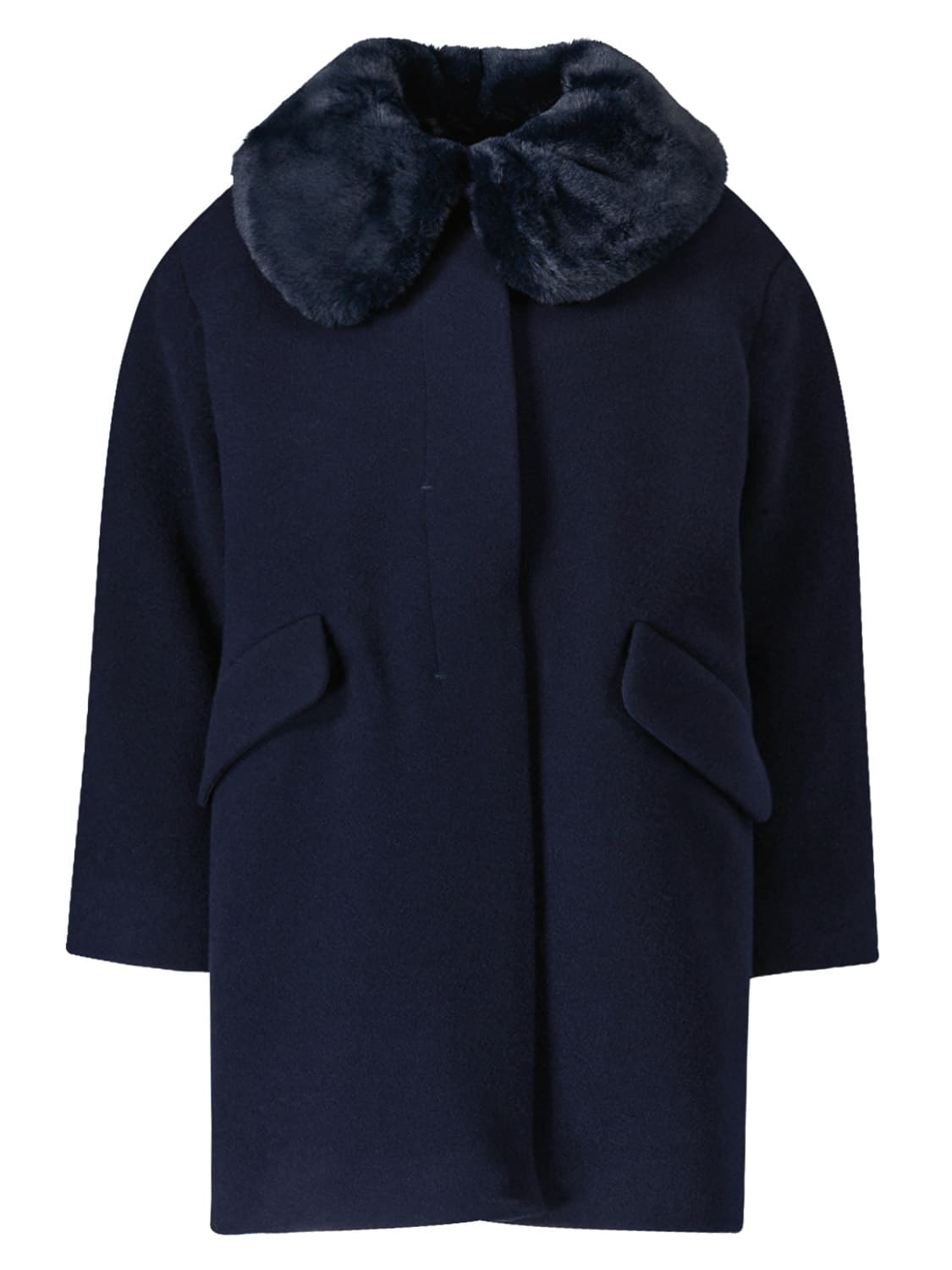 Il Gufo Kids coat Blue in Blue 6602039142-1.jpg | NICKIS.com