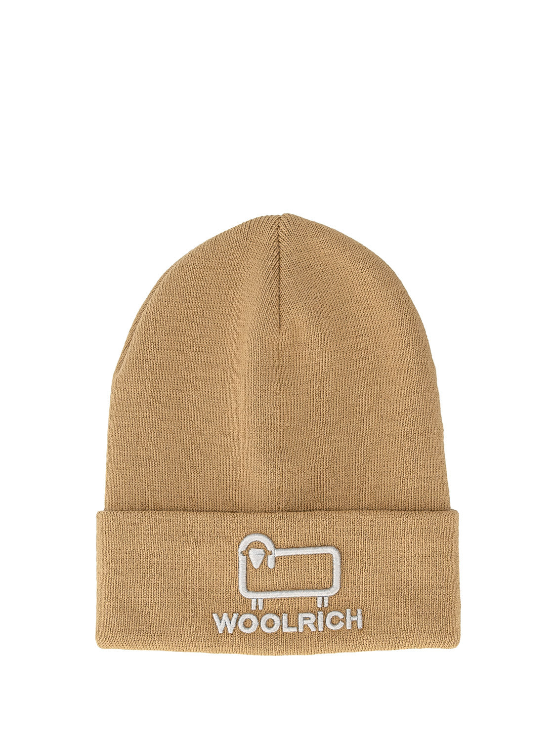 Woolrich Kids beanie Unisex Logo Beige in Beige 6602061300-1.jpg | NICKIS.com