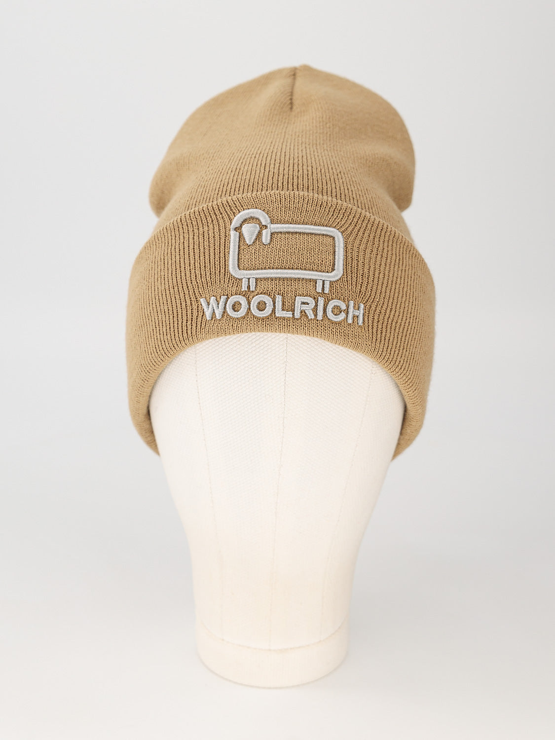 Woolrich Kids beanie Unisex Logo Beige in Beige 6602061300-2.jpg | NICKIS.com