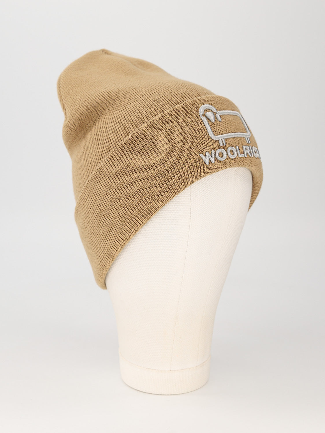 Woolrich Kids beanie Unisex Logo Beige in Beige 6602061300-3.jpg | NICKIS.com