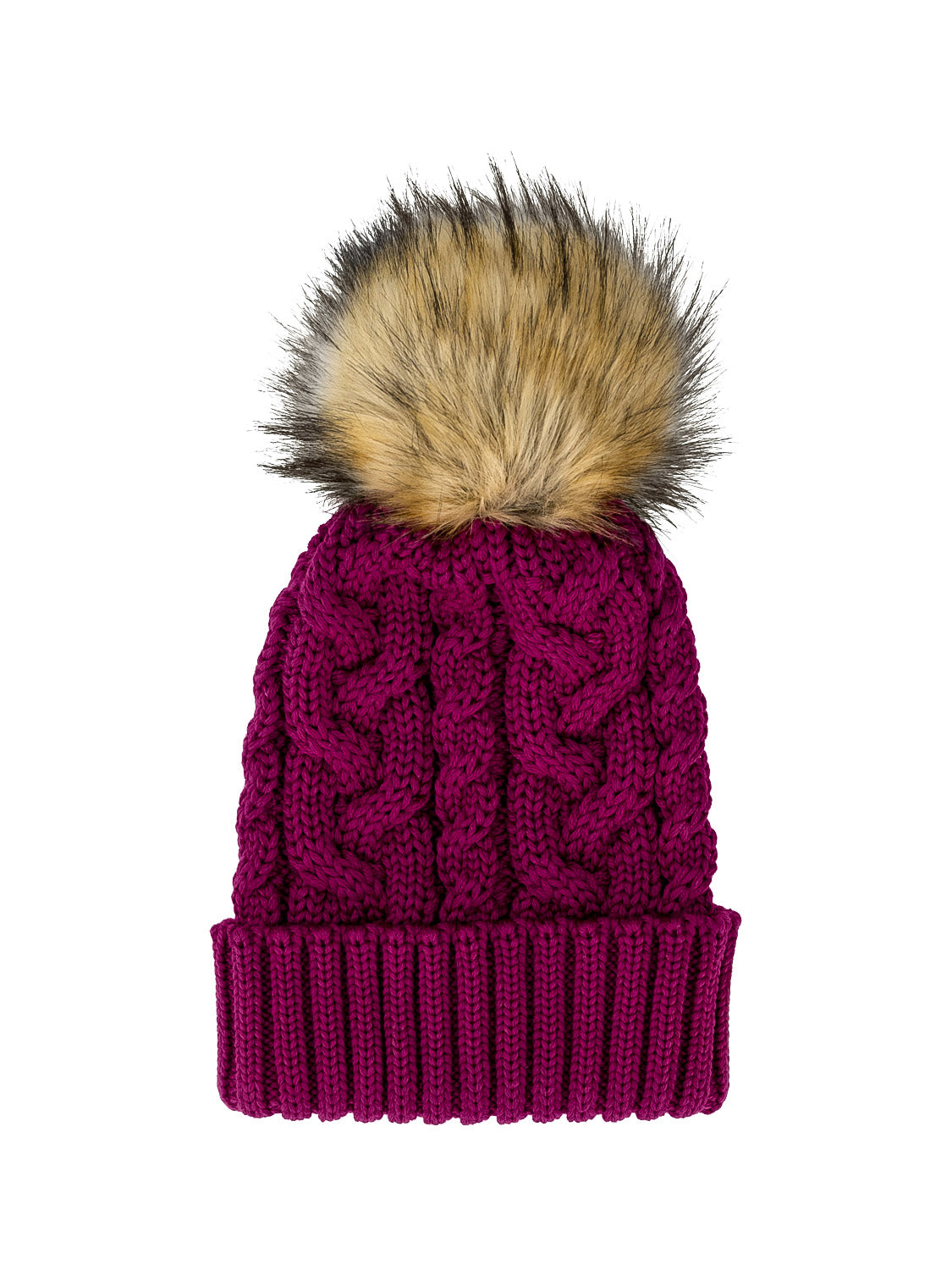 Catya Kids beanie Faux Fur Merino Wool Purple in Purple 6602354020-1.jpg | NICKIS.com