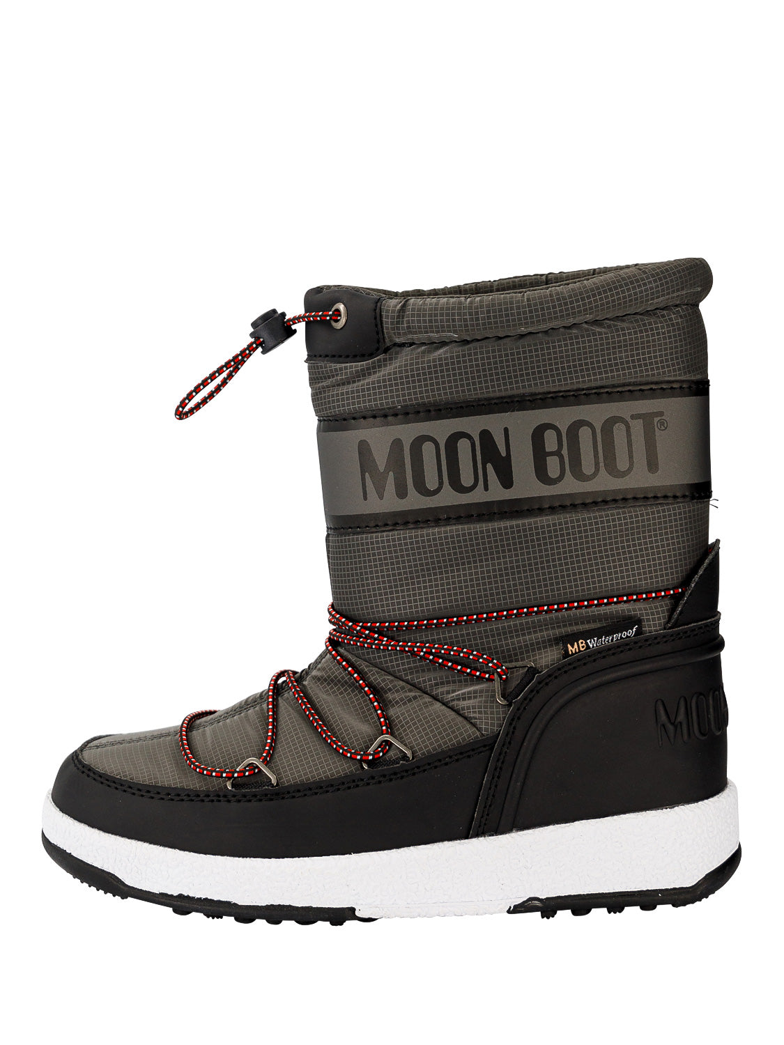 Moon Boot Kids Boots Jr Boy Sport Black/Castlerock Anthracite Grey in Anthracite Grey 6602606931-1.jpg | NICKIS.com