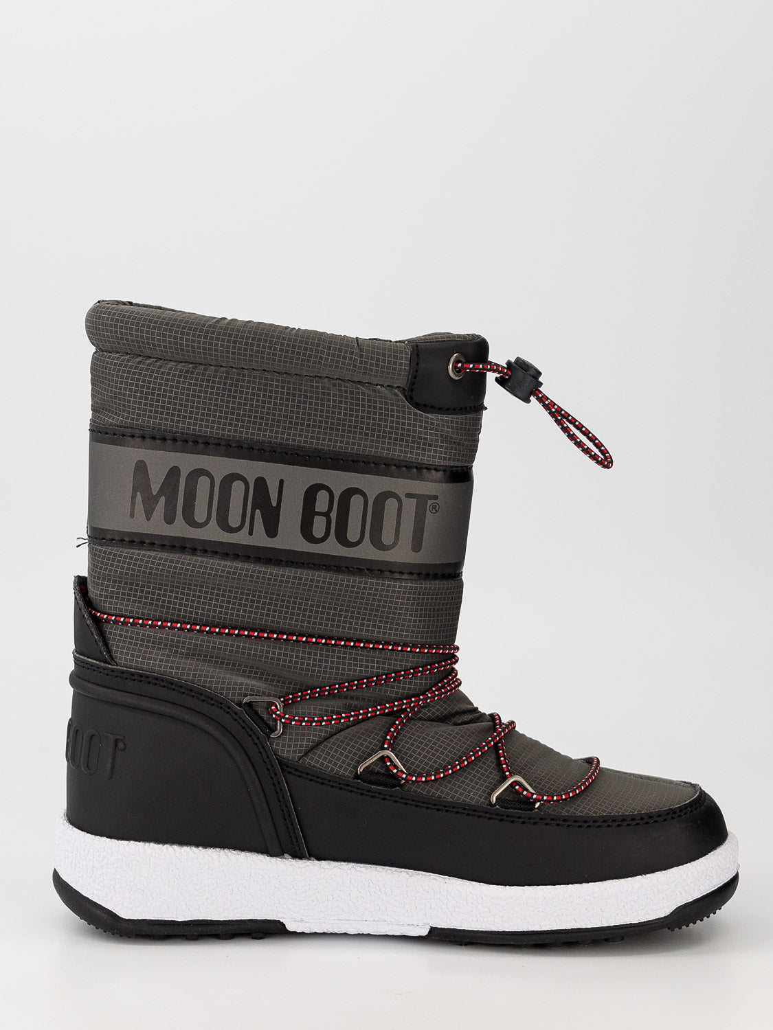 Moon Boot Kids Boots Jr Boy Sport Black/Castlerock Anthracite Grey in Anthracite Grey 6602606931-2.jpg | NICKIS.com