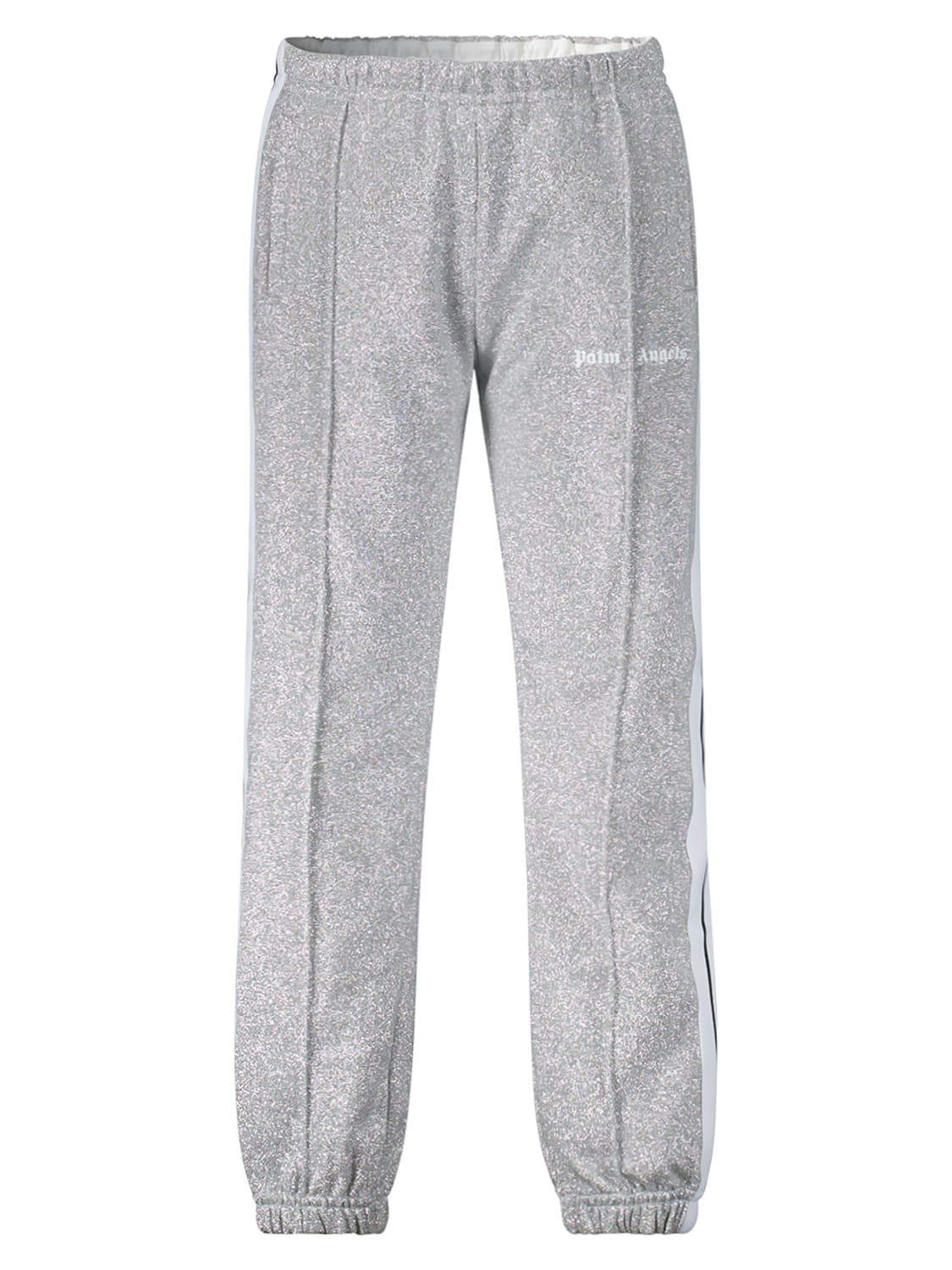 Palm Angels Kids sweatpants Logo Lurex Silver in Silver 6602640424-1.jpg | NICKIS.com