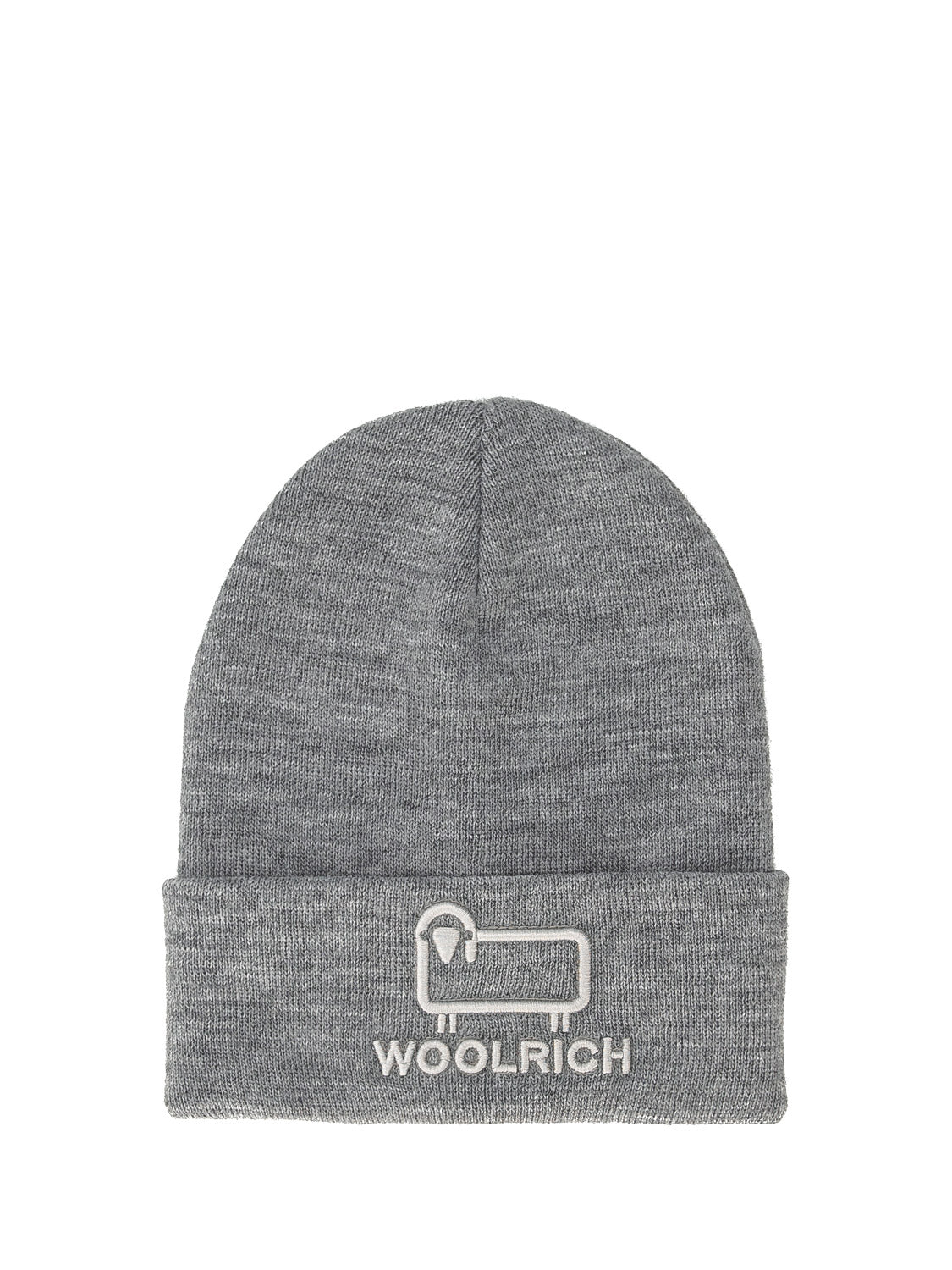 Woolrich Kids beanie Unisex Logo Grey in Grey 6603173260-1.jpg | NICKIS.com