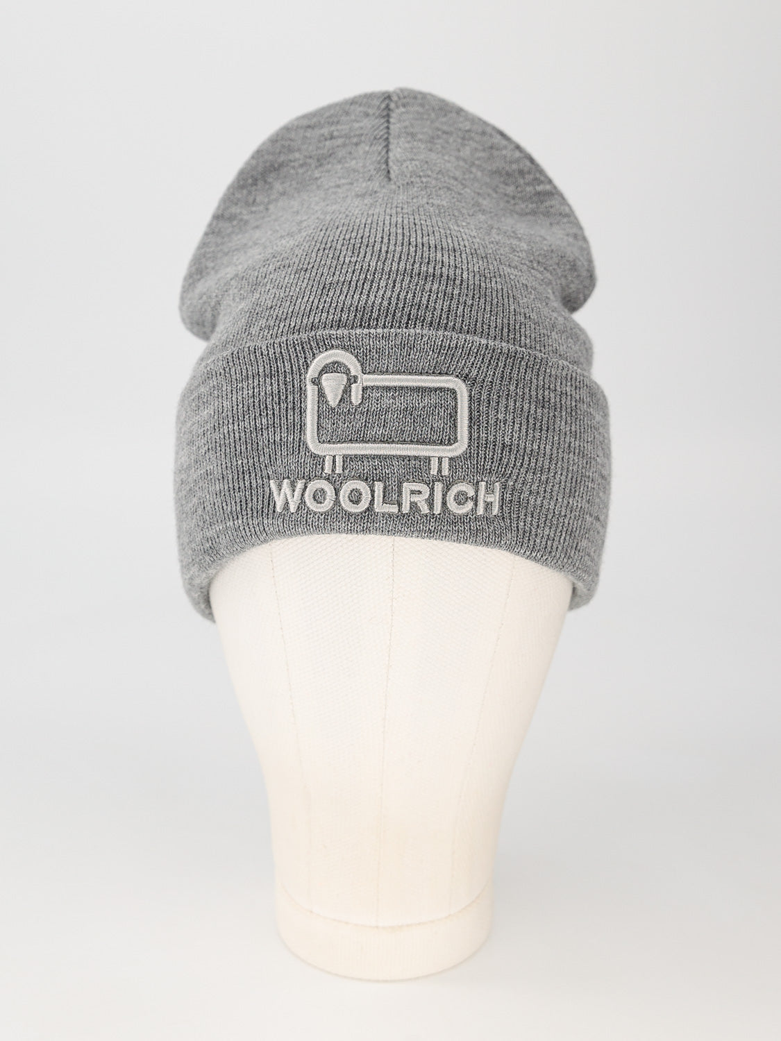 Woolrich Kids beanie Unisex Logo Grey in Grey 6603173260-2.jpg | NICKIS.com