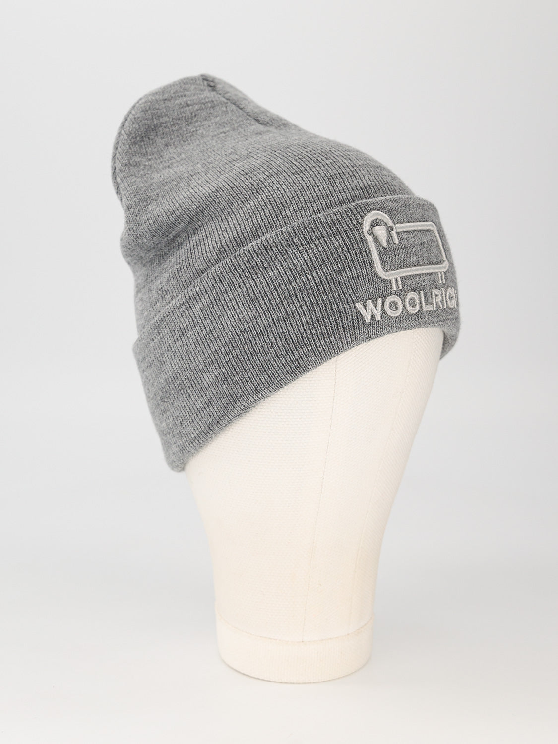 Woolrich Kids beanie Unisex Logo Grey in Grey 6603173260-3.jpg | NICKIS.com