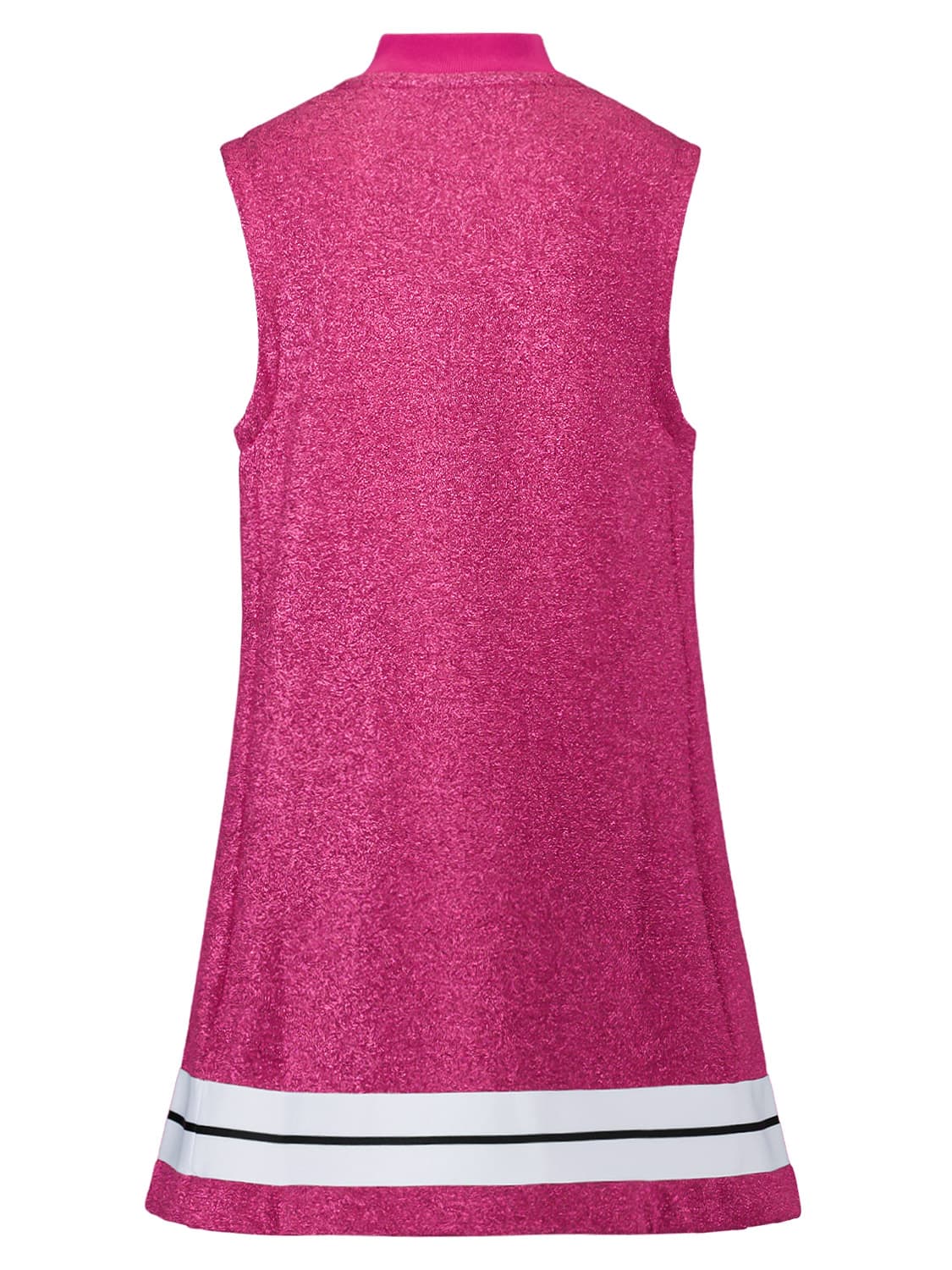 Palm Angels Kids dress Logo Lurex Fuchsia in Fuchsia 6603678868-4.jpg | NICKIS.com