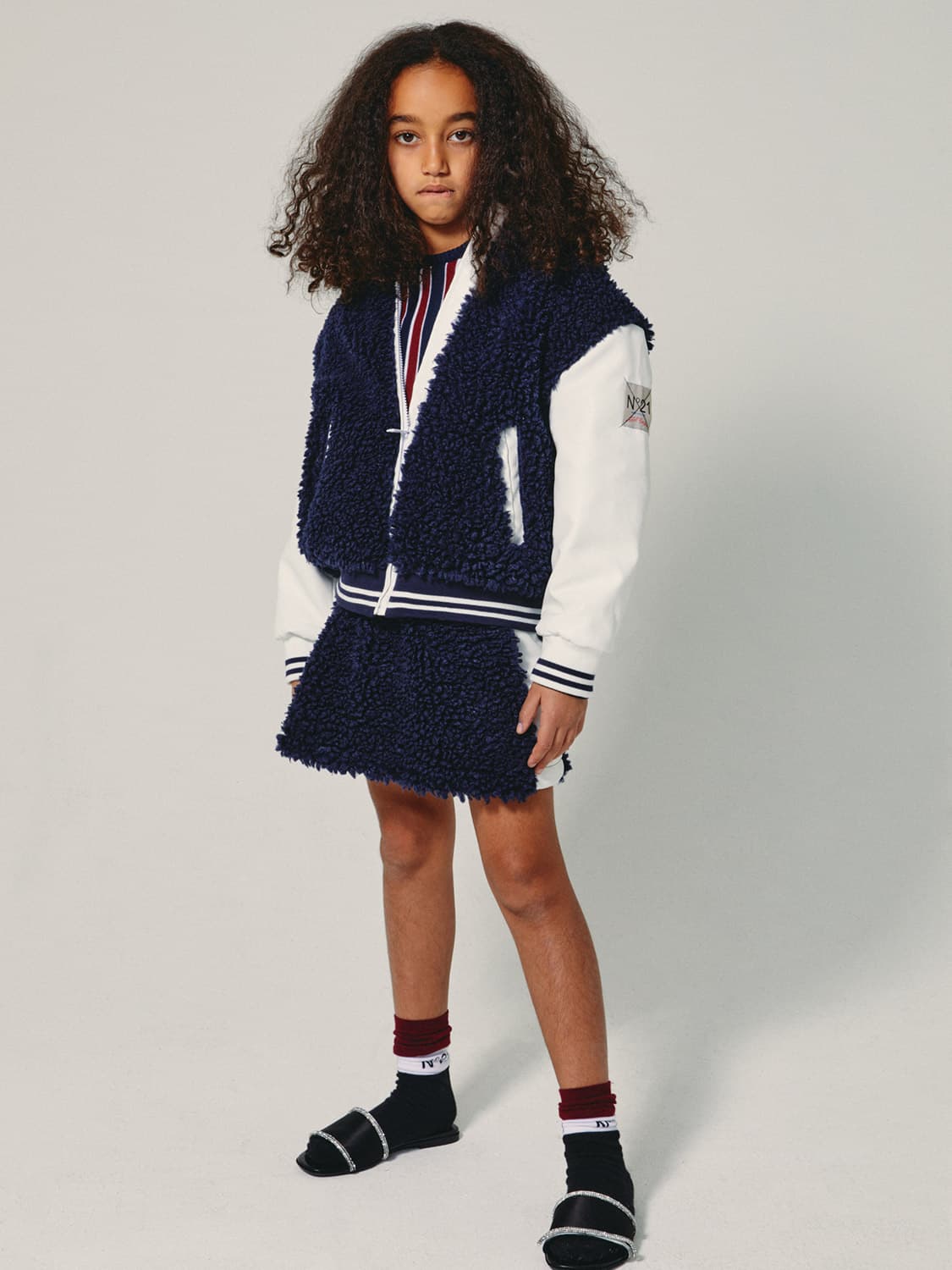 N°21 Kids skirt Blue in Blue 6603713750-3.jpg | NICKIS.com