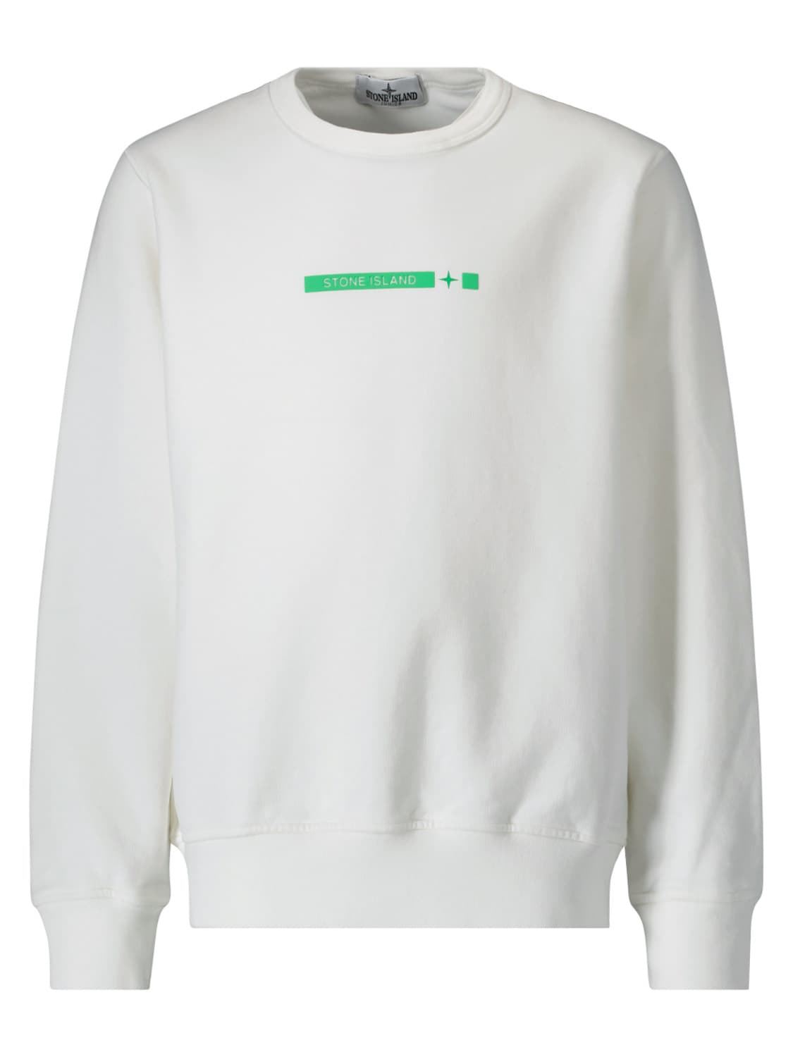 STONE ISLAND JUNIOR Kids Sweatshirt White in White 6603756409-1.jpg | NICKIS.com