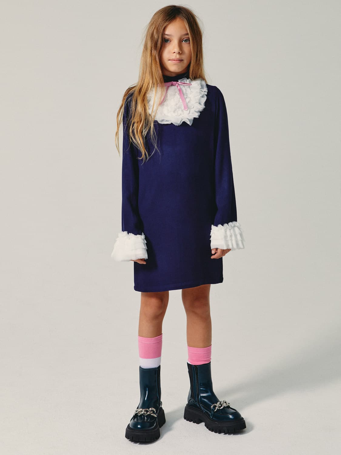 N°21 Kids dress Blue in Blue 6603896297-2.jpg | NICKIS.com