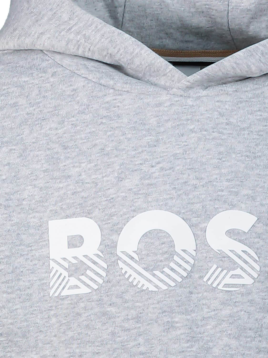 Boss Kids hoodie Grey in Grey 6604144368-5.jpg | NICKIS.com