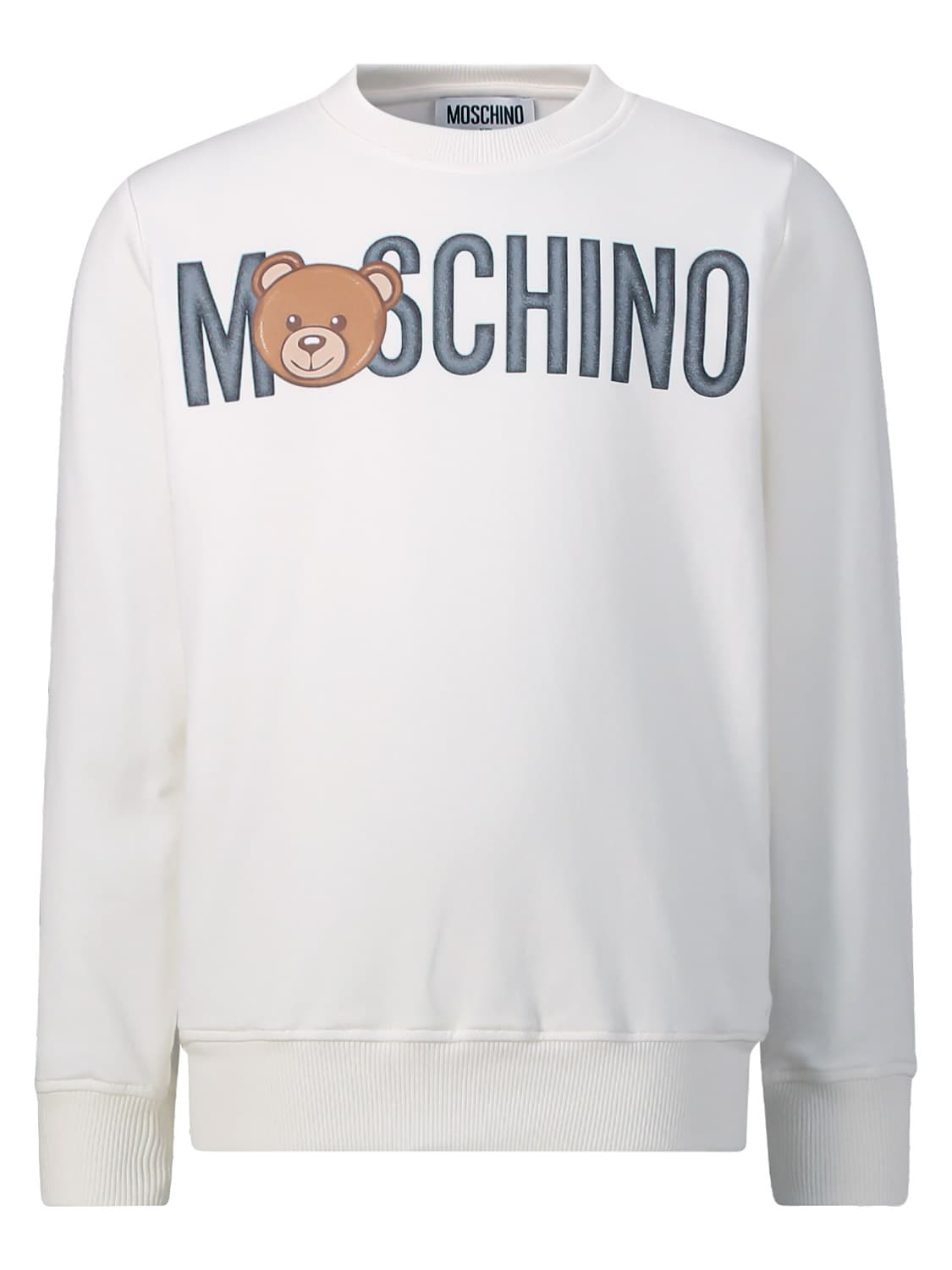 Moschino Kids Sweatshirt White in White 6604365580-1.jpg | NICKIS.com