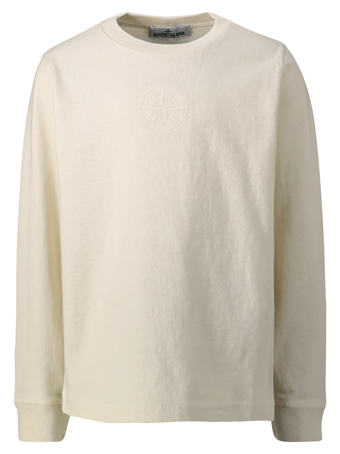 STONE ISLAND JUNIOR Kids long-sleeve Beige in Beige 6604702702-1.jpg | NICKIS.com