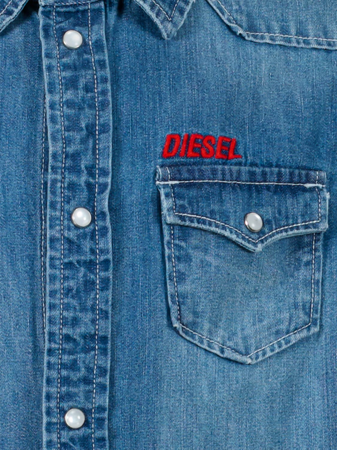 Diesel Kids shirt Blue in Blue 6604926483-5.jpg | NICKIS.com