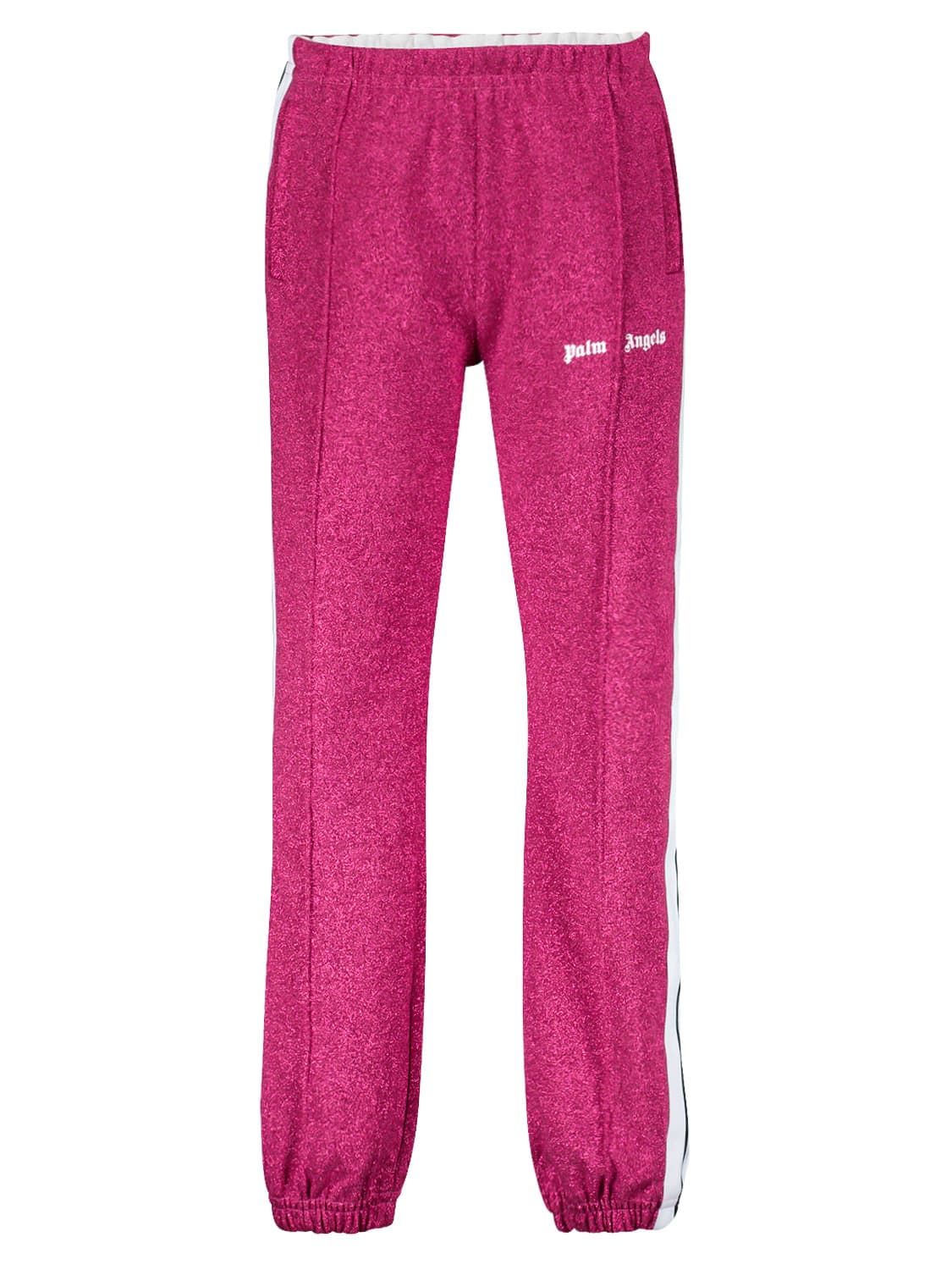 Palm Angels Kids sweatpants Logo Lurex Fuchsia in Fuchsia 6605114713-1.jpg | NICKIS.com