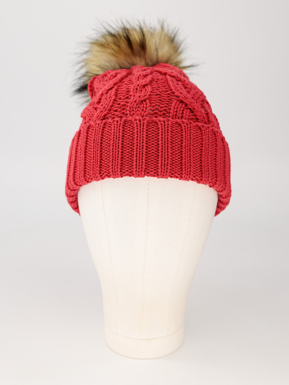 Catya Kids beanie Faux Fur Merino Wool Red in Red 6605516978-2.jpg | NICKIS.com