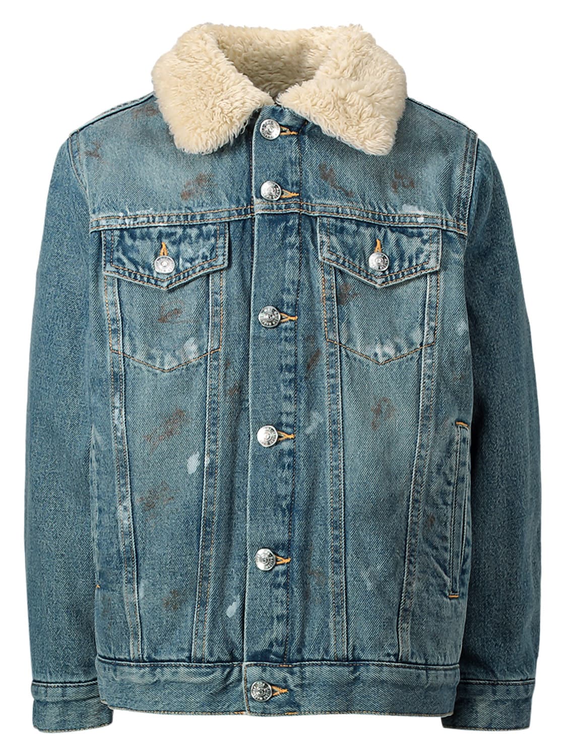 MM6 Maison Margiela Kids jacket Blue in Blue 6605691548-1.jpg | NICKIS.com