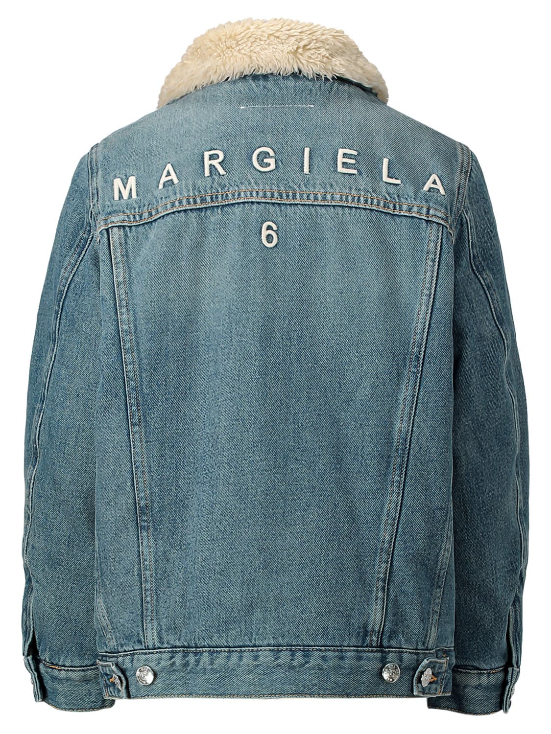 MM6 Maison Margiela Kids jacket Blue in Blue 6605691548-4.jpg | NICKIS.com