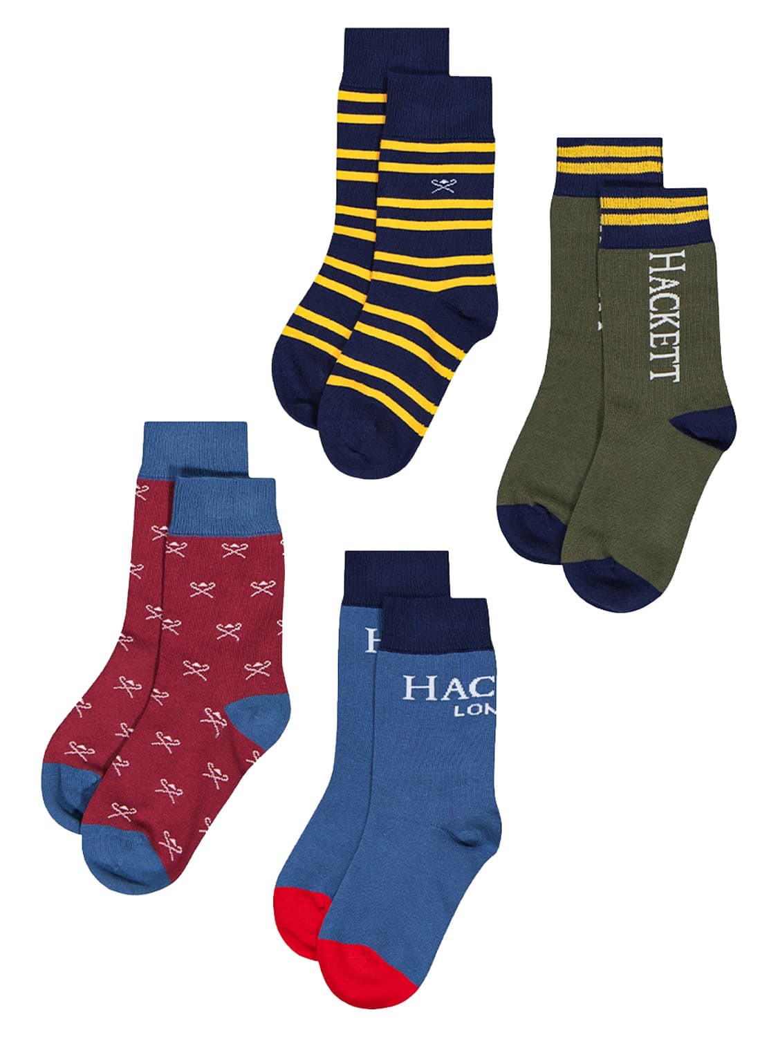 Hackett London Kids socks 4-Pack Multicoloured in Multicoloured 6606180253-1.jpg | NICKIS.com