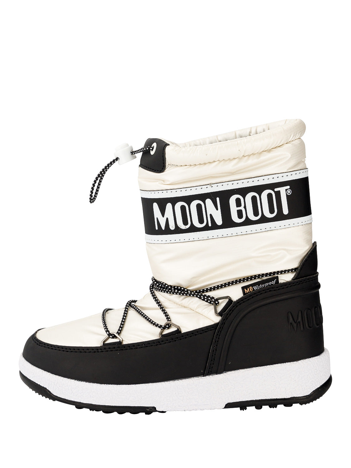 Moon Boot Kids Boots Jr Boy Sport Black/White  in  6606305779-1.jpg | NICKIS.com