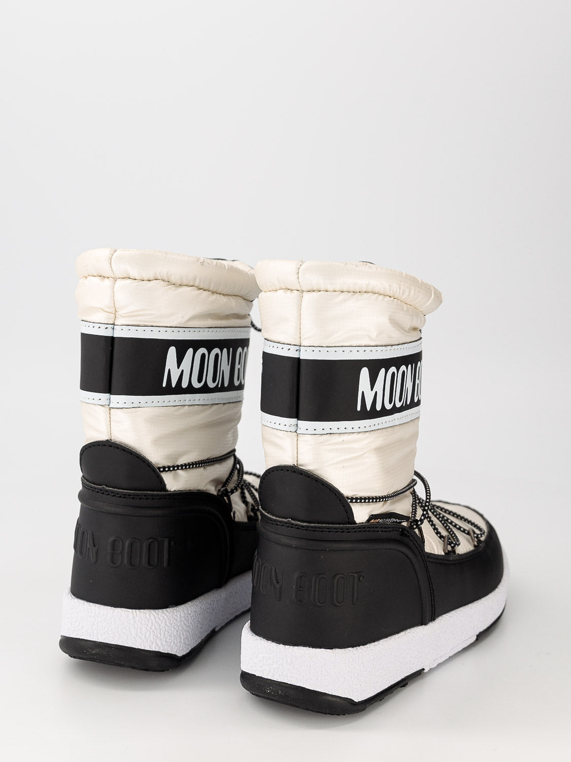 Moon Boot Kids Boots Jr Boy Sport Black/White  in  6606305779-6.jpg | NICKIS.com