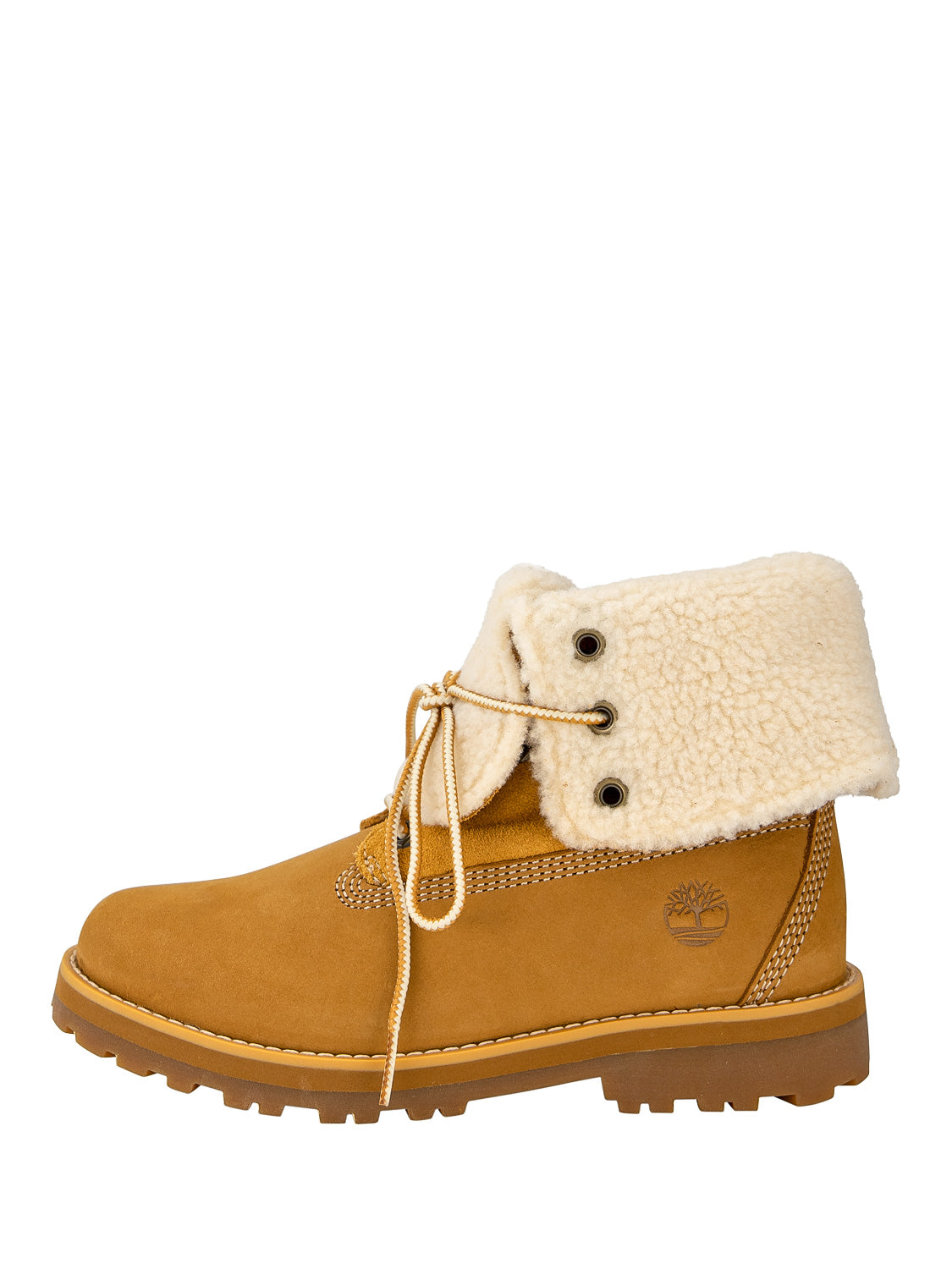 Timberland Shoes Kids Boots Courma Kid Shearling Roll Top Brown in Brown 6606795875-1.jpg | NICKIS.com