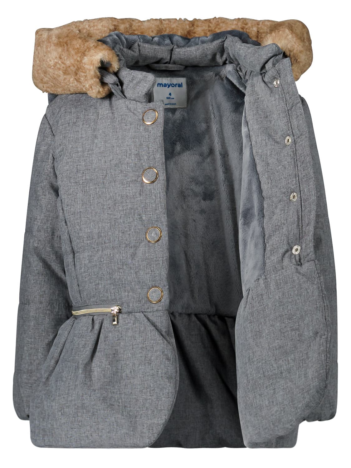 Mayoral Kids jacket Grey in Grey 6607322806-5.jpg | NICKIS.com