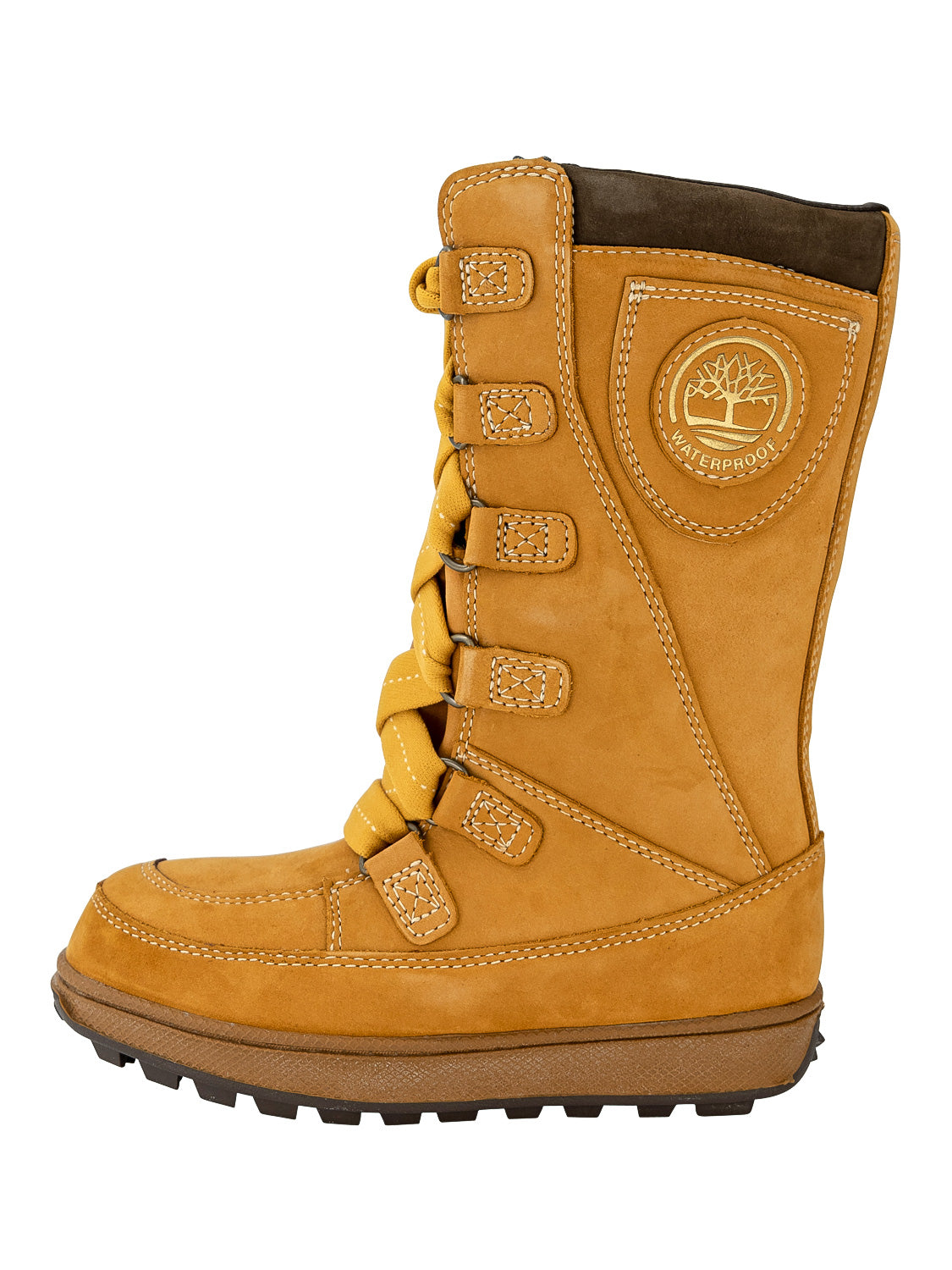 Timberland Shoes Kids Boots 8 In Lace Up WP Camel in Camel 6607368676-1.jpg | NICKIS.com