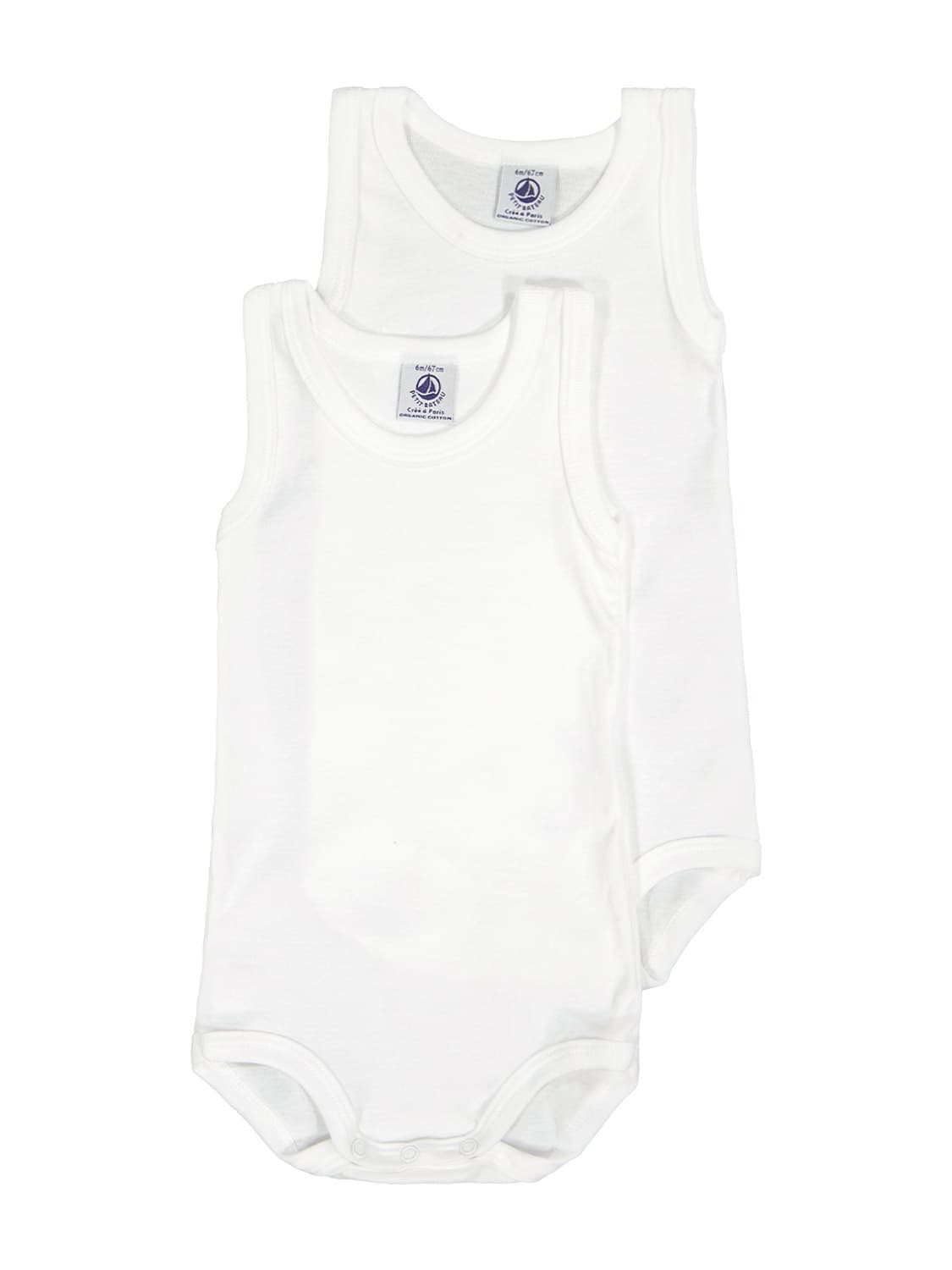 Petit Bateau Kids body White in White 6607516082-1.jpg | NICKIS.com