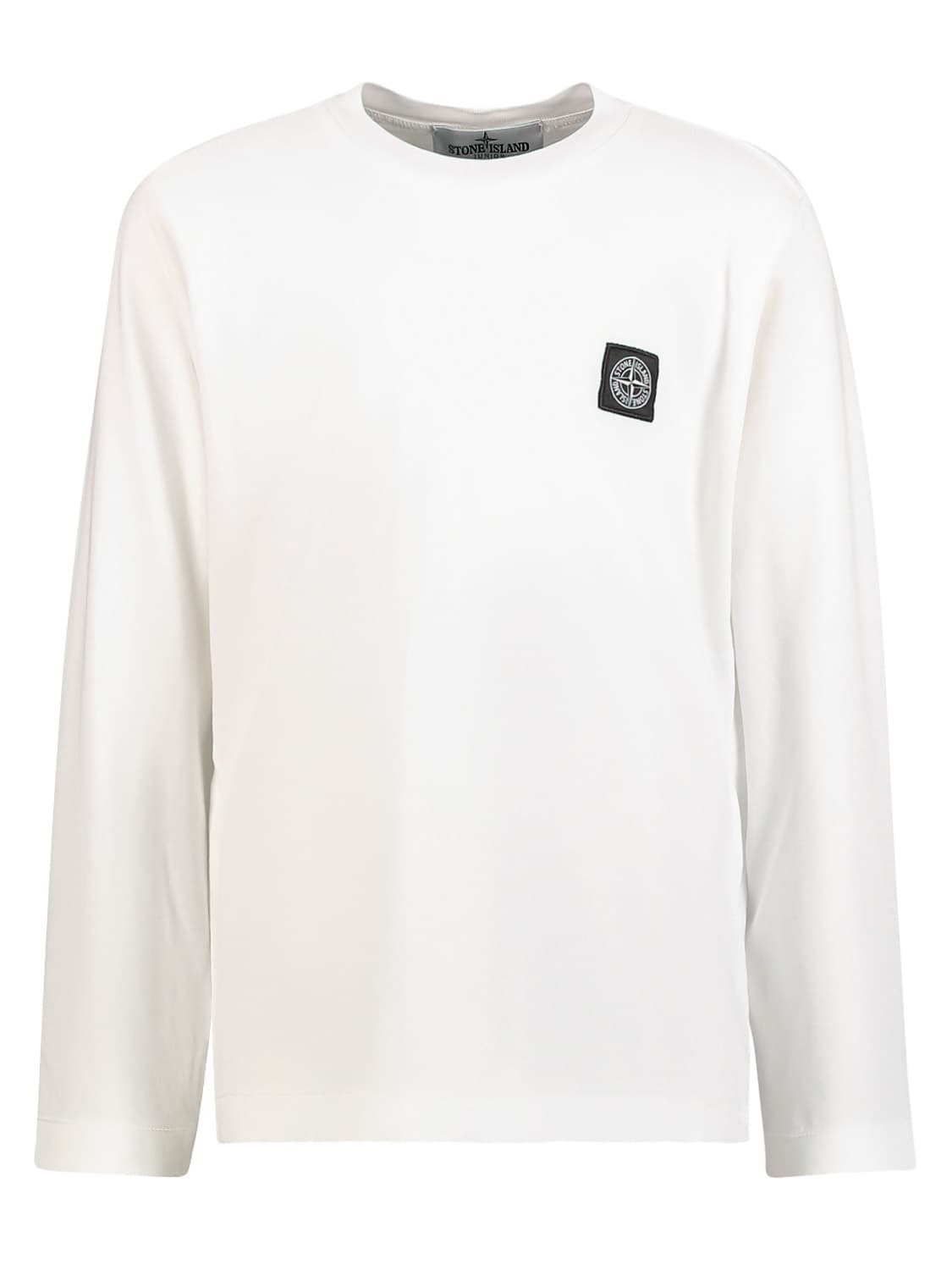 STONE ISLAND JUNIOR Kids long-sleeve White in White 6607659559-1.jpg | NICKIS.com