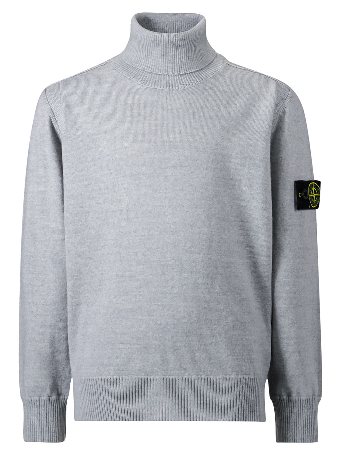 STONE ISLAND JUNIOR Kids Sweaters Grey in Grey 6607868140-1.jpg | NICKIS.com