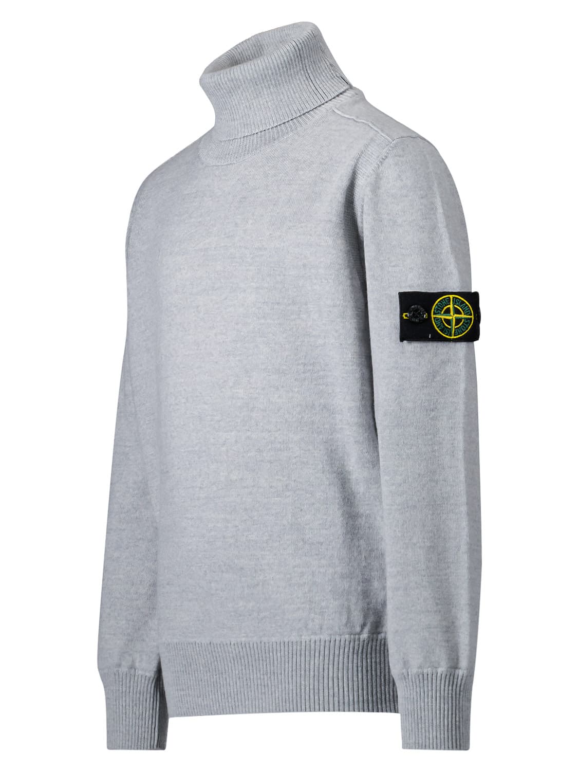 STONE ISLAND JUNIOR Kids Sweaters Grey in Grey 6607868140-4.jpg | NICKIS.com