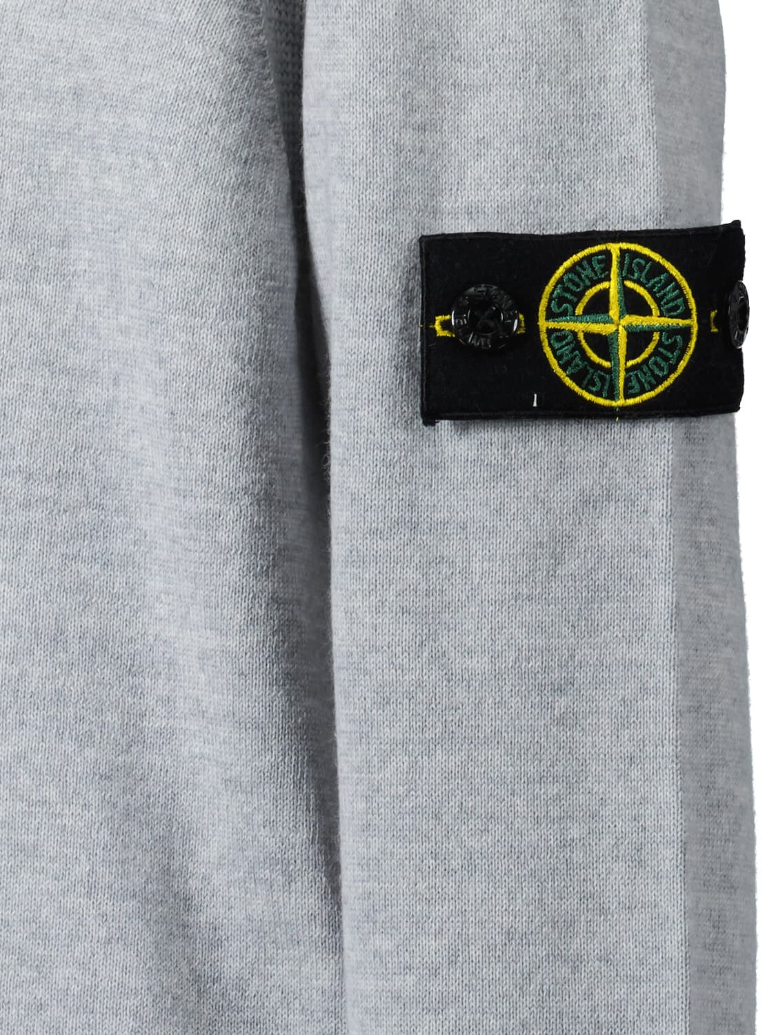 STONE ISLAND JUNIOR Kids Sweaters Grey in Grey 6607868140-6.jpg | NICKIS.com