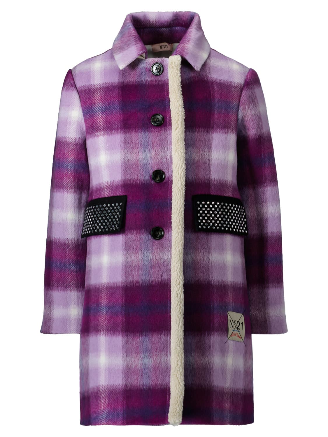 N°21 Kids coat Purple in Purple 6608257932-1.jpg | NICKIS.com