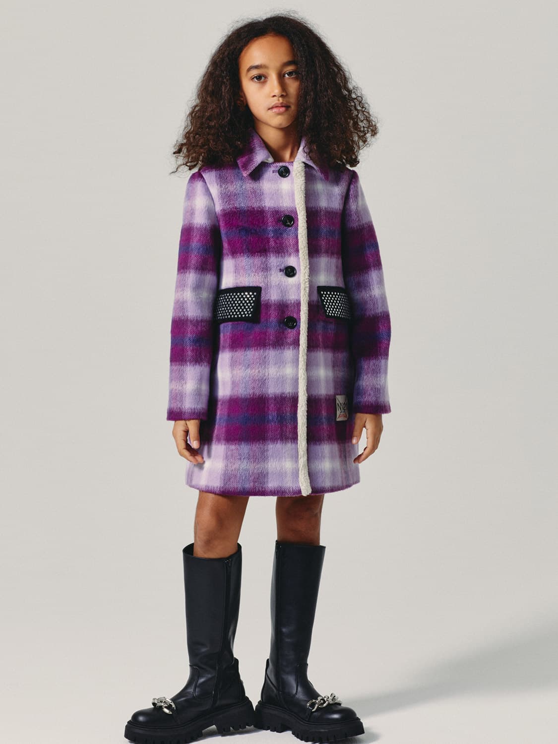 N°21 Kids coat Purple in Purple 6608257932-2.jpg | NICKIS.com