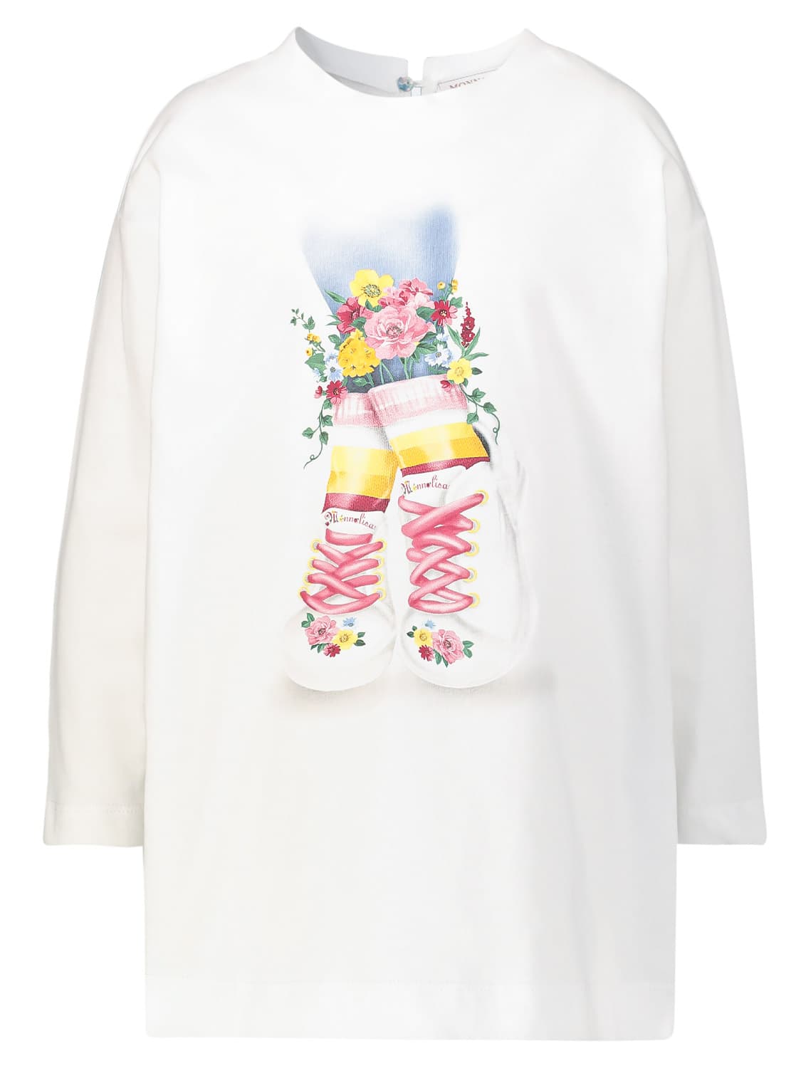 Monnalisa Kids long-sleeve White in White 6608353229-1.jpg | NICKIS.com