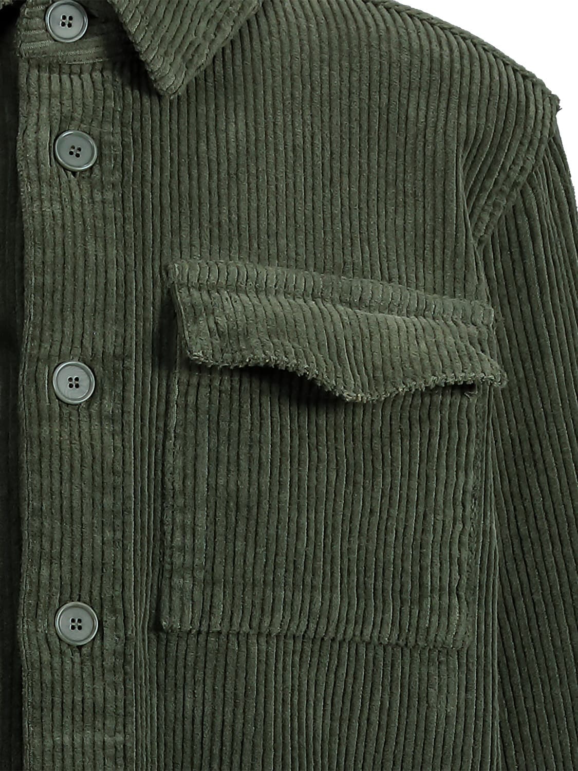 Aspesi Kids shirt Olive Green in Olive Green 6608405936-5.jpg | NICKIS.com