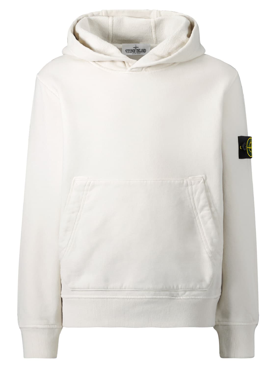 STONE ISLAND JUNIOR Kids hoodie White in White 6608426476-1.jpg | NICKIS.com