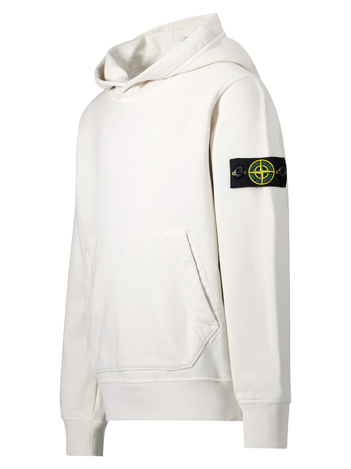 STONE ISLAND JUNIOR Kids hoodie White in White 6608426476-4.jpg | NICKIS.com