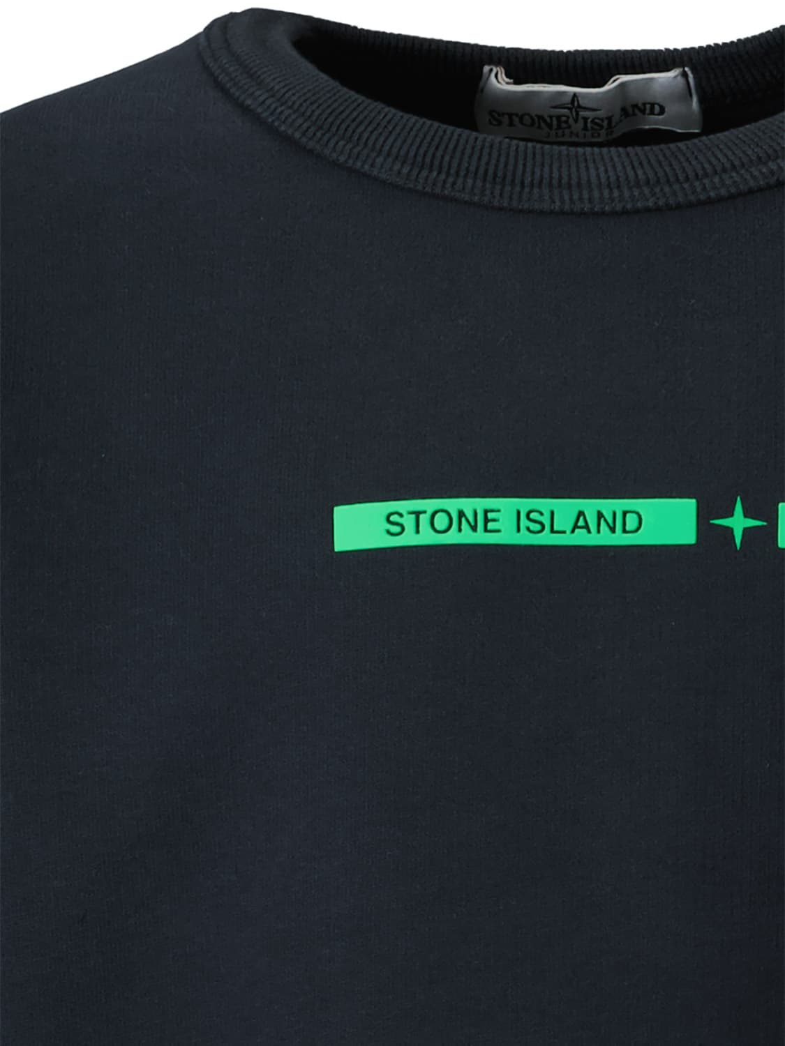 STONE ISLAND JUNIOR Kids Sweatshirt Blue in Blue 6608501938-5.jpg | NICKIS.com