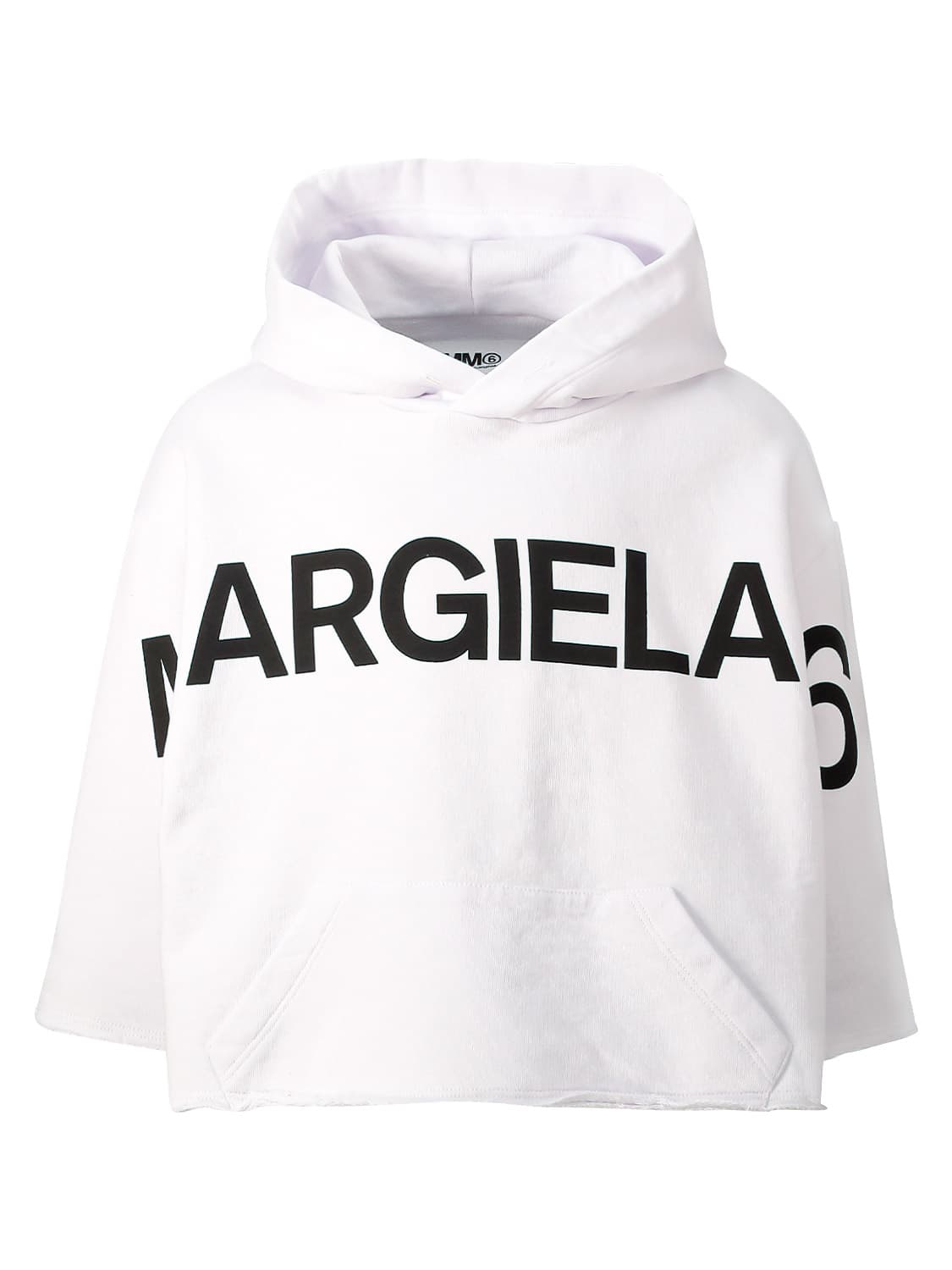 MM6 Maison Margiela Kids hoodie White in White 6608704895-1.jpg | NICKIS.com