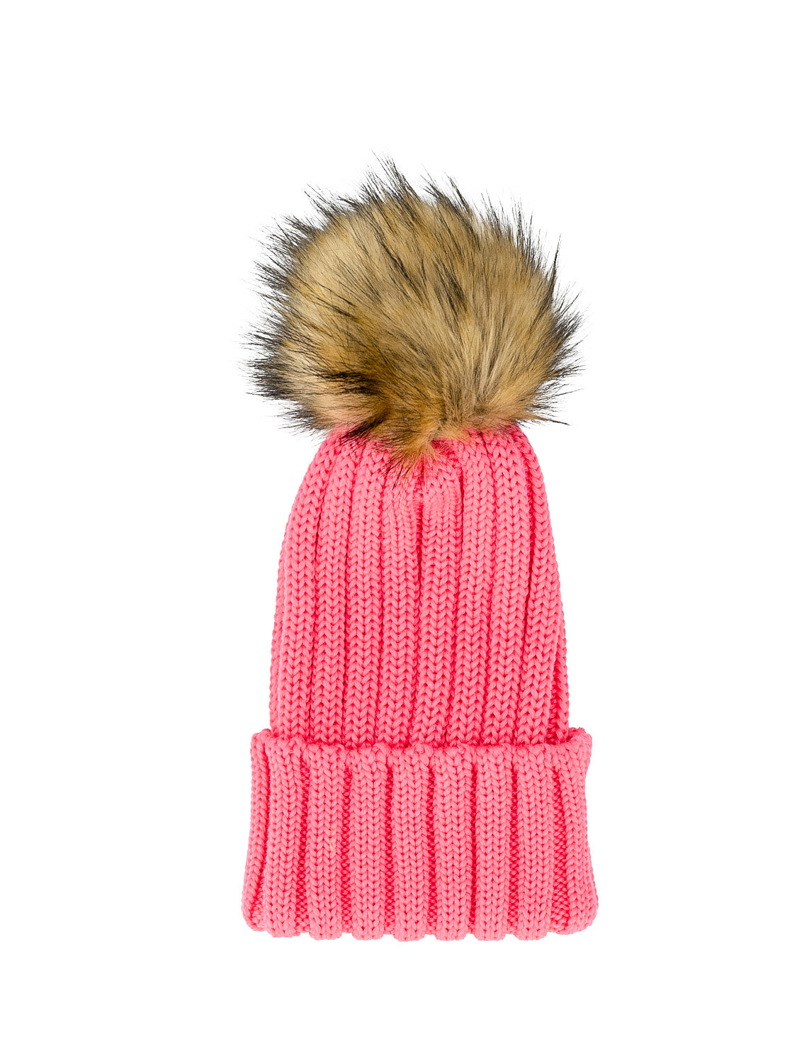 Catya Kids beanie Faux Fur Merino Wool Fuchsia in Fuchsia 6609026661-1.jpg | NICKIS.com