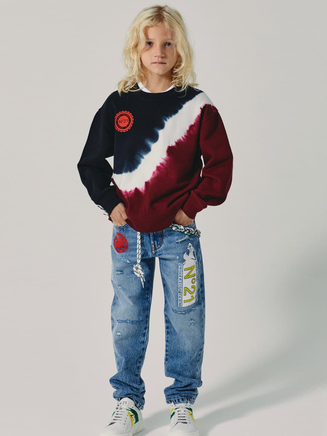 N°21 Kids Sweatshirt Red in Red 6609048299-2.jpg | NICKIS.com