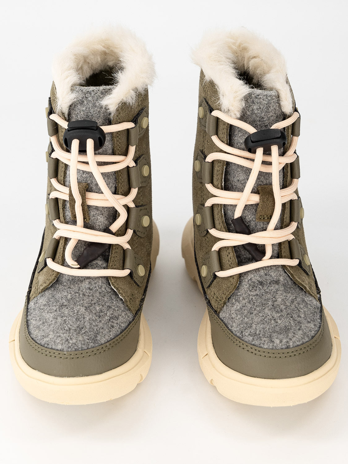 Sorel Kids Boots Childrens Sorel Explorer™ Lace WP Olive Green in Olive Green 6609261341-4.jpg | NICKIS.com