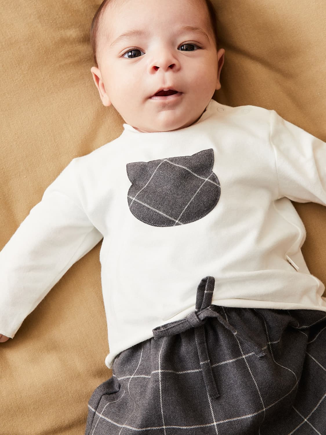 Teddy & Minou Kids long-sleeve White in White 6609869153-2.jpg | NICKIS.com