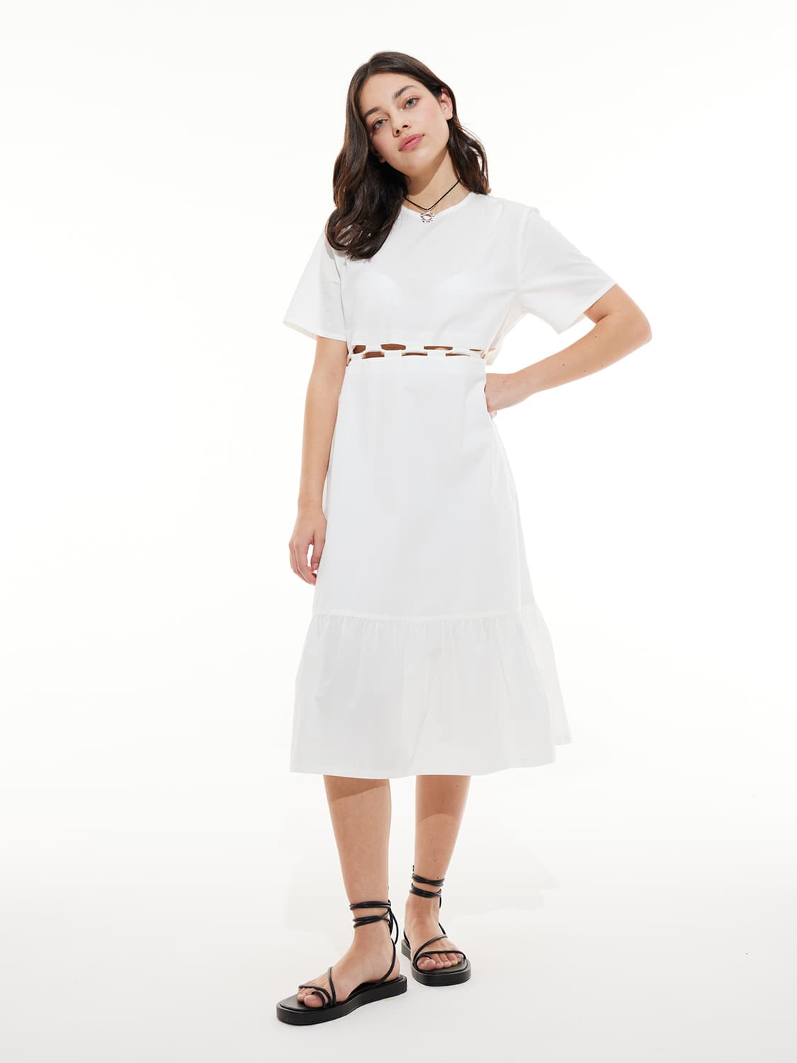 LES COYOTES DE PARIS Kids dress White in White 6700000864-3.jpg | NICKIS.com