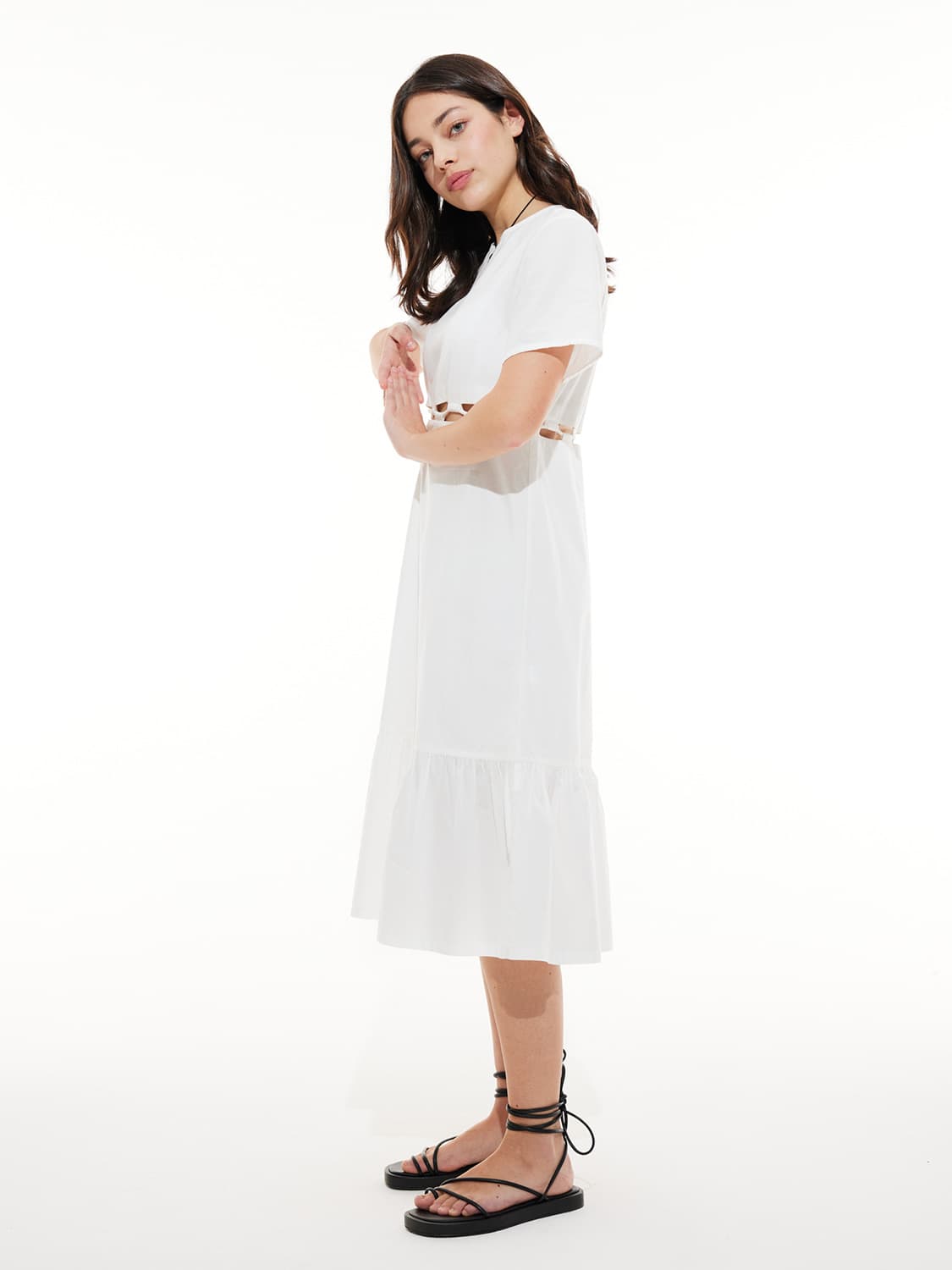 LES COYOTES DE PARIS Kids dress White in White 6700000864-7.jpg | NICKIS.com